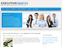 Tablet Screenshot of executiveprofits.com